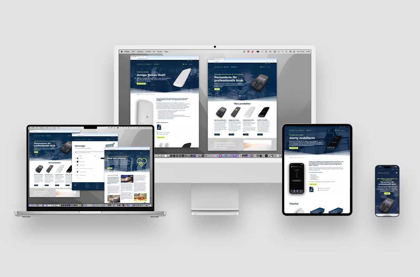Amigo Systems AB Webbplats